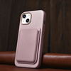 iCarer Case Leather genuine leather case for iPhone 14 Plus rosa (WMI14220711-PK) (MagSafe compatible)