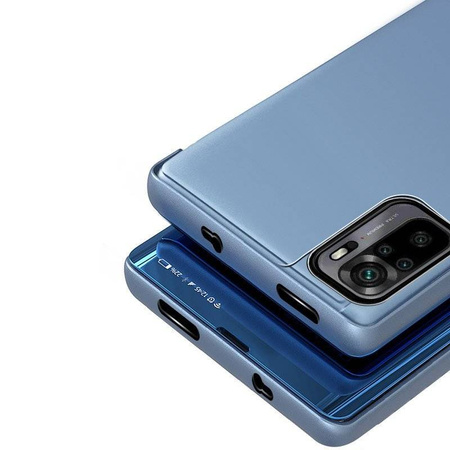 Clear View Case futerał etui z klapką Xiaomi Poco X4 NFC 5G różowy