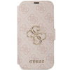 Original Case IPHONE 13 / 14 / 15 Guess Book 4G Metal Gold Logo (GUBKP15S4GMGPI) pink