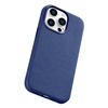 iCarer Case Leather Genuine Leather Case Cover for iPhone 14 Pro Max Blue (WMI14220708-BU) (MagSafe Compatible)