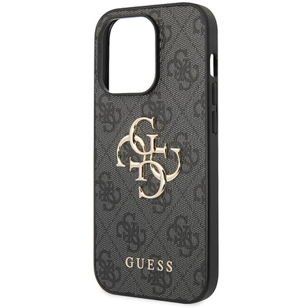 Etui Guess 4G Big Metal Logo na iPhone 15 Pro - szare