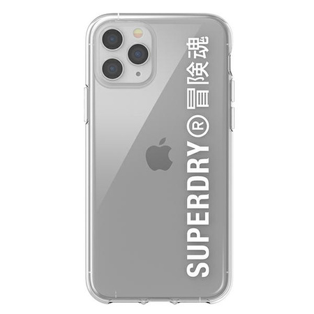 SuperDry Snap iPhone 11 Pro Max Clear Ca se white / white 41580