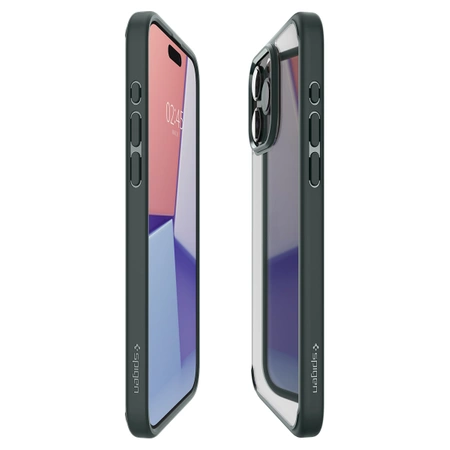 Spigen Ultra Hybrid-Hülle für iPhone 15 Pro Max – dunkelgrün