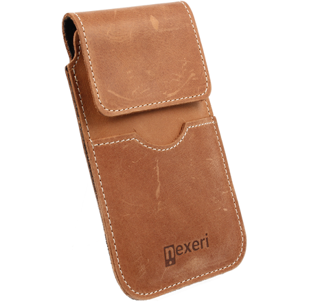 Etui Kabura skórzana do paska pionowa otwierana portfel Nexeri Flap Leather SAMSUNG GALAXY S20 ULTRA / S21 ULTRA / HUAWEI P SMART 2021 / XIAOMI MI 10T/10T PRO brązowe