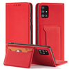 Magnet Card Case Case for Samsung Galaxy A12 5G Pouch Wallet Card Holder Red