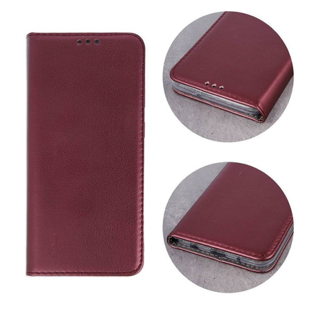 Case SAMSUNG GALAXY S23+ Wallet with a Flap Leatherette Holster Magnet Book burgundy