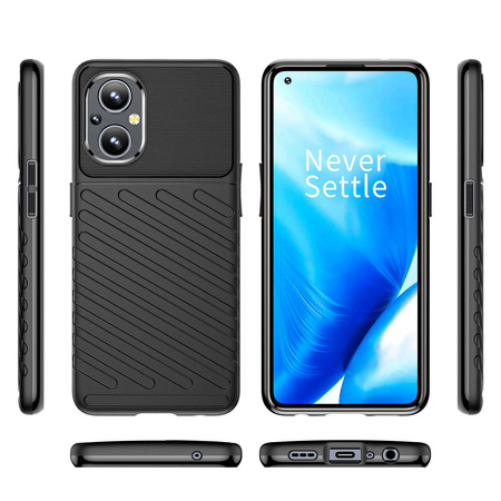 Thunder Case Flexibel Robuste Panzer Handyhülle TPU Schutzhülle für OnePlus Nord N200 5G schwarz