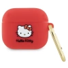 Etui Hello Kitty Silicone 3D Kitty Head na AirPods 3 - fuksjowe