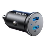 Joyroom JR-CCN06 30W 2x USB-C Mini-Autoladegerät Metall - Schwarz