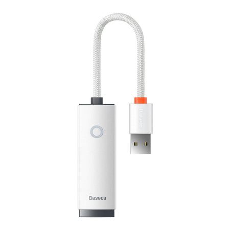 Ethernet-Adapter der Baseus Lite-Serie USB-A auf RJ45-LAN-Anschluss (100 Mbit/s) Weiß