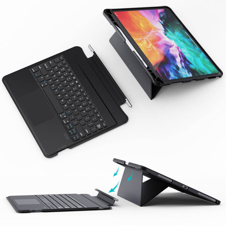 Choetech Keyboard Case Cover for iPad Pro 12.9 "Wireless Bluetooth Keyboard Black (BH-015)