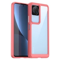 Weltraumhülle Xiaomi Poco F4 5G Hülle mit flexiblem Rahmen rot