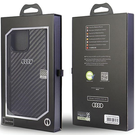 Audi Carbon Fiber iPhone 13 Pro Max 6.7&quot; black/black hardcase AU-TPUPCIP13PM-R8/D2-BK