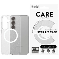 Etui CARE by PanzerGlass Flagship Urban Combat Starlight White QI do Samsung Galaxy S25 - przezroczysty