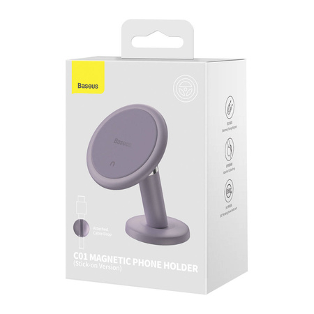 Baseus C01 Magnetic Car Phone Holder for Dashboard Purple (SUCC000005)