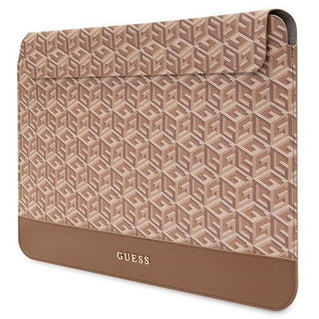 Guess GCube Stripes case for a 14&quot; laptop - brown