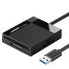 Ugreen czytnik kart pamięci USB 3.0 SD / micro SD / CF / MS czarny (CR125 30333)