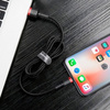 Nylonowy kabel przewód USB lightning Iphone 1.5A 2M czerwony+czarny Baseus CALKLF-C19