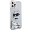 Karl Lagerfeld KLHCP12MLNHCCS iPhone 12/ 12 Pro 6.1&quot; silver/silver hardcase Glitter Choupette Head