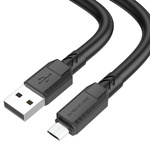 Borofone Kabel BX81 Goodway - USB na Micro USB - 2,4A 1 metr czarny