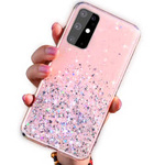 Case IPHONE 13 Sequins Glue Glitter Case pink