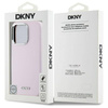 Oryginalne Etui IPHONE 16 PRO MAX DKNY Hardcase Liquid Silicone Small Metal Logo MagSafe (DKHMP16XSMCHLP) różowe