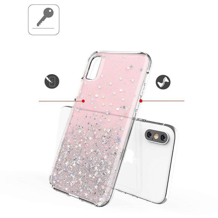 Wozinsky Star Glitter błyszczące etui pokrowiec z brokatem Samsung Galaxy A31 przezroczysty