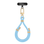 TECH-PROTECT C4S ROPE WRIST STRAP BABY BLUE/GOLD