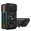 Armor Camshield Case with Stand and Camera Cover for iPhone 15 Pro Max Hybrid Armor Camshield - Black