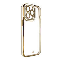 Fashion Case Case for Samsung Galaxy A13 5G Gold Frame Gel Cover White