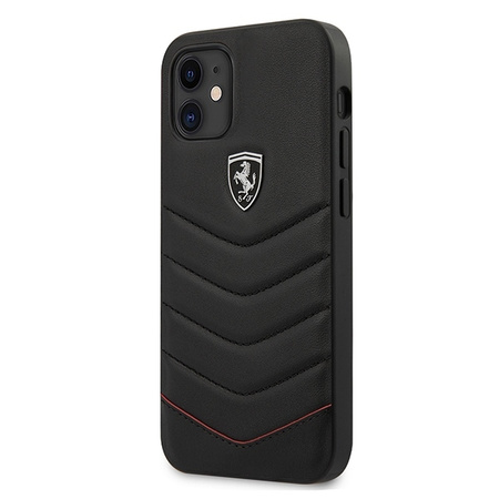 Ferrari FEHQUHCP12SBK iPhone 12 mini czarny/black hardcase Off Track Quilted