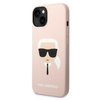 Karl Lagerfeld KLHCP14MSLKHLP iPhone 14 Plus 6,7" hardcase różowy/pink Silicone Karl`s Head