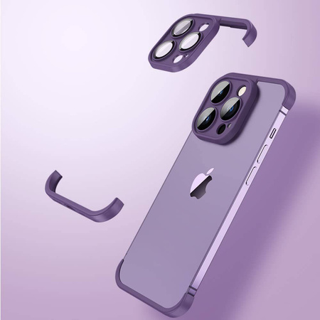 Case IPHONE 11 Edge and Lens Protector purple