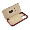 iCarer CE Premium Leather Folio Case iPhone 14 Pro Max Magnetic Flip Cover MagSafe Rot (WMI14220716-RD)