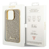 Guess Disco Metal Script case for iPhone 15 Pro - gold