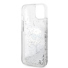 Karl Lagerfeld Liquid Glitter NFT Karl's Head - Etui iPhone 14 Plus (srebrny)