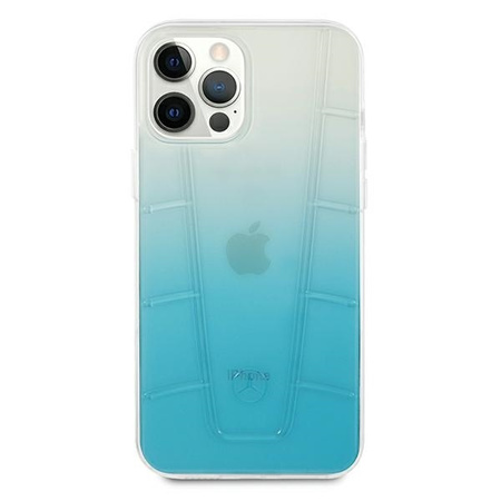 Mercedes MEHCP12LCLGBL iPhone 12 Pro Max 6,7" niebieski/blue hardcase Transparent Line