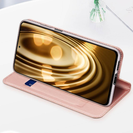 Dux Ducis Skin Pro kabura etui pokrowiec z klapką Xiaomi Redmi K40 Pro+ / K40 Pro / K40 / Poco F3 różowy