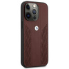 Etui BMW BMHCP13LRSPPR iPhone 13 Pro/13 6,1" czerwony/red hardcase Leather Curve Perforate
