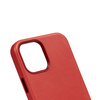 Crong Essential Cover - Etui ze skóry ekologicznej iPhone 12 Pro Max (czerwony)