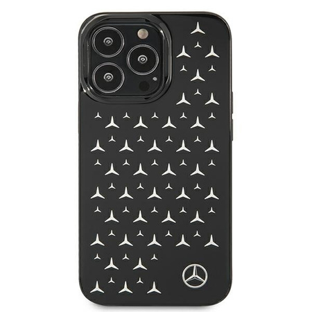 Mercedes MEHCP13LESPBK iPhone 13 Pro / 13 6,1" czarny/black hardcase Silver Stars Pattern