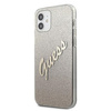 Guess Glitter Gradient Script - Etui iPhone 12 mini (złoty)