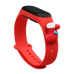 Strap Xmas replacement band strap for Xiaomi Mi Band 4 / Mi Band 3 Christmas holidays red (sock)