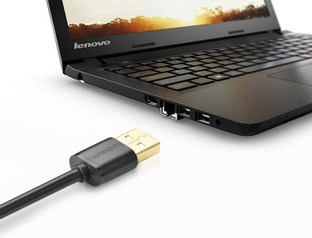 Ugreen kabel przewód przejściówka USB (żeński) - USB (męski) 1m czarny (10314)