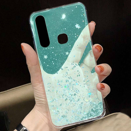 Case IPHONE 13 MINI Sequins Glue Glitter Case mint