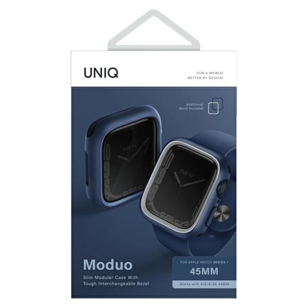 UNIQ etui Moduo Apple Watch Series  4/5/6/7/8/SE 44/45mm niebieski-szary/blue-grey