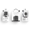 Uniq Load. network. Voyage World Adapter 33W + 2xUSB + PD 18W + QC 3.0 grey/charcoal gray (LITHOS Collective)