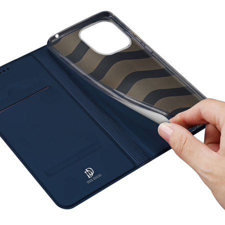 Dux Ducis Skin Pro Hülle für Xiaomi Redmi 11A / Poco C55 / Redmi 12C Cover Flip Card Wallet Stand Blau