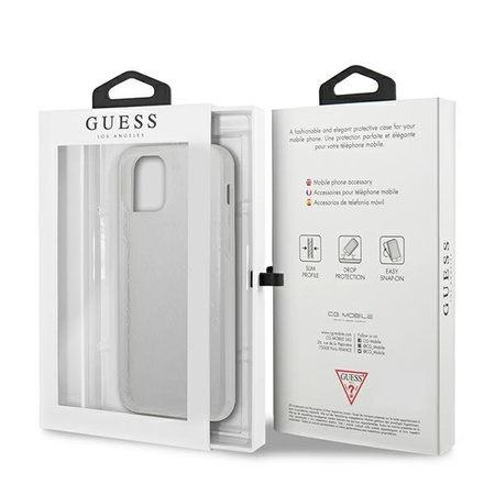 Guess GUHCP12M3D4GTR iPhone 12/12 Pro 6,1" transparent hardcase 4G 3D Pattern Collection