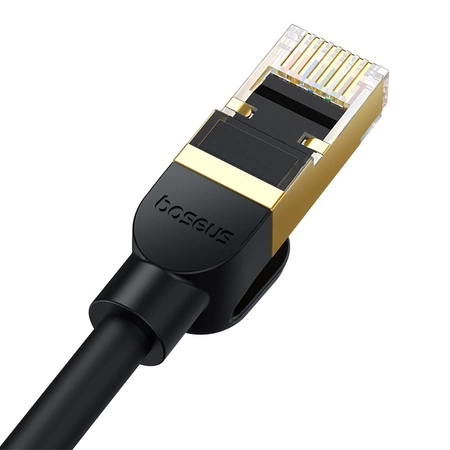 Baseus fast network cable RJ-45 cat.8 40Gbps 1m round - black